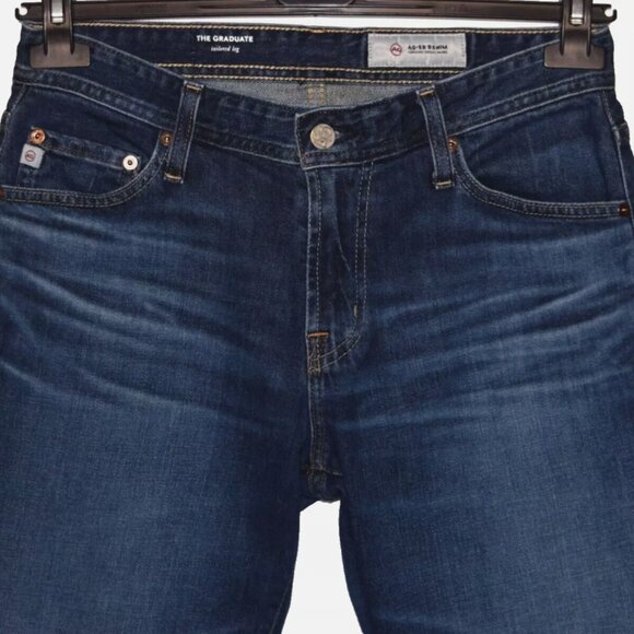 AG ADRIANO GOLDSCHMIED The Graduate Tailored Leg Blue Jeans Size 30R - Picture 3 of 9
